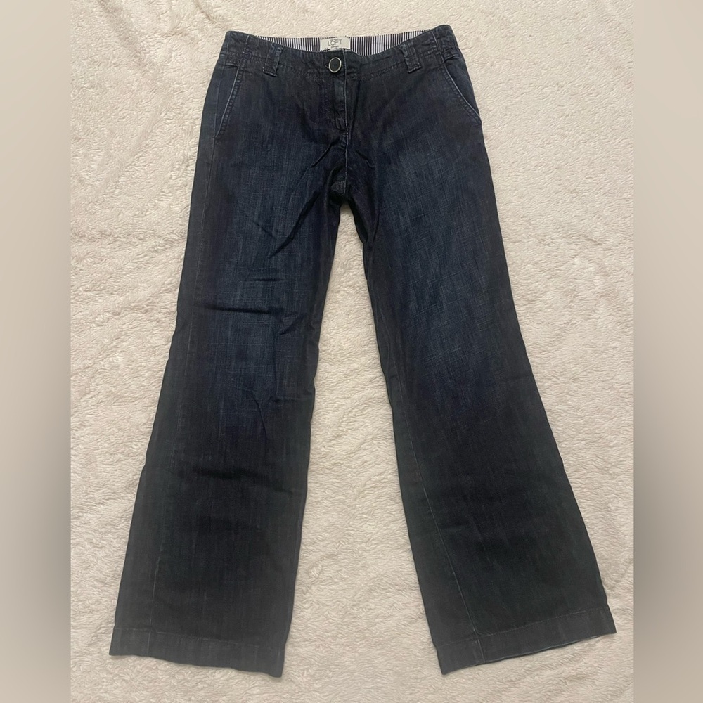 LOFT Dark Blue Trouser Jeans